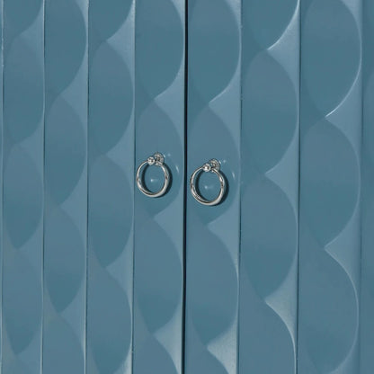 Modern 4-door Sideboard with Convex Pattern Doors