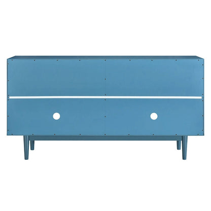 Modern 4-door Sideboard with Convex Pattern Doors