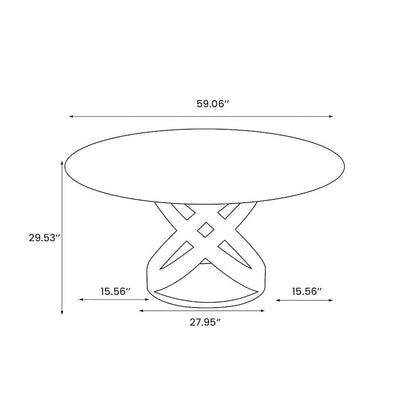 Modern Dining Table Sets, Round Glossy Sintered Stone Dining Table with Dining Chairs