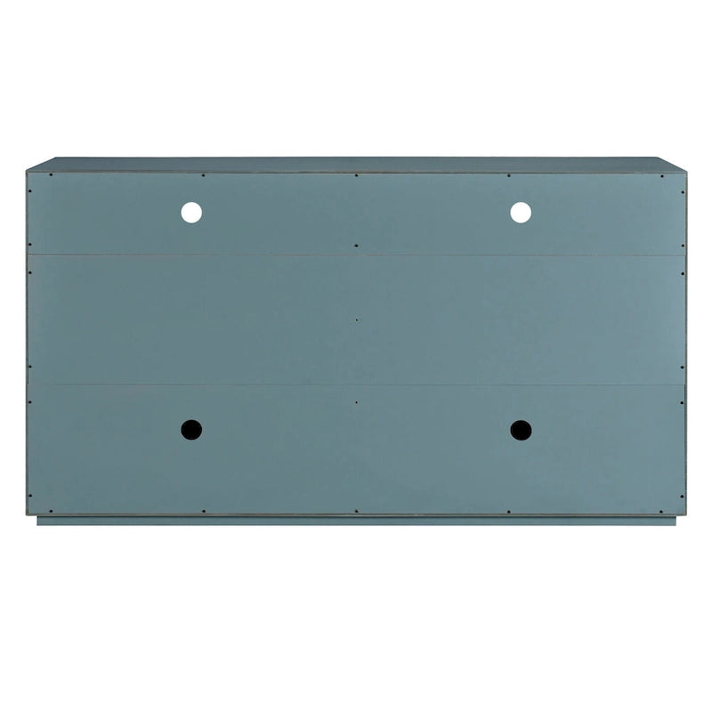 4-door Classic Sideboard with Open Storage and Adjustable Shelves