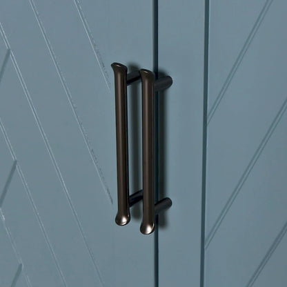 4-door Classic Sideboard with Open Storage and Adjustable Shelves