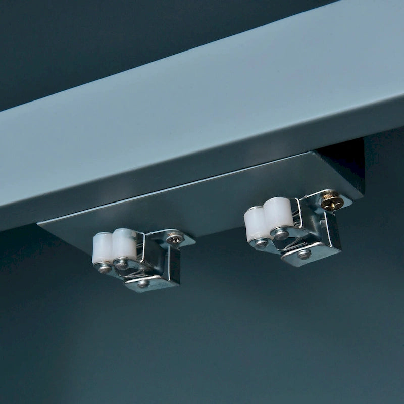 4-door Classic Sideboard with Open Storage and Adjustable Shelves