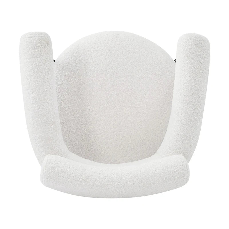 Upholstered Armchair Dining Chairs With Metal Legs for Home, Kitchen, Living Room(Set of 2)