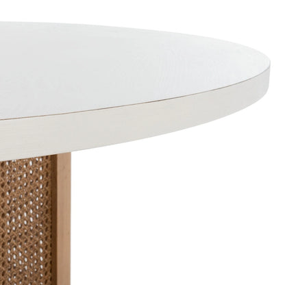 SAFAVIEH Mozell Cane Dining Table - 47.3 W x 47.3 L x 28.8 H - 47Wx47Dx29H