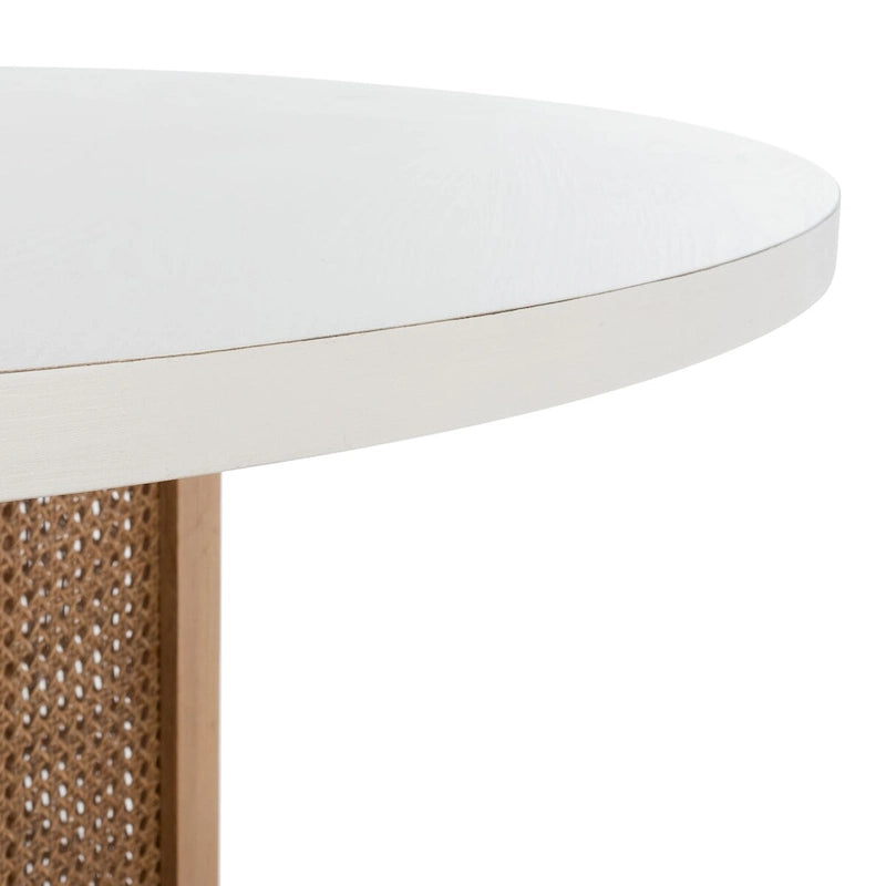 SAFAVIEH Mozell Cane Dining Table - 47.3 W x 47.3 L x 28.8 H - 47Wx47Dx29H