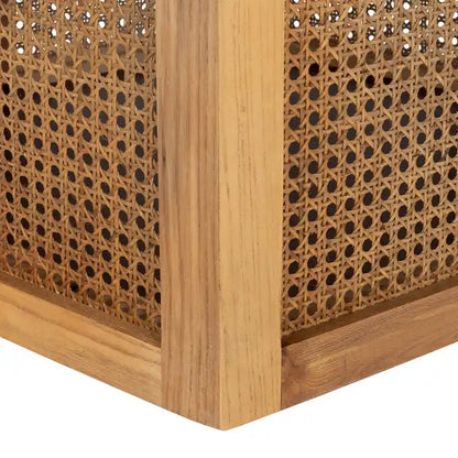 SAFAVIEH Mozell Cane Dining Table - 47.3 W x 47.3 L x 28.8 H - 47Wx47Dx29H