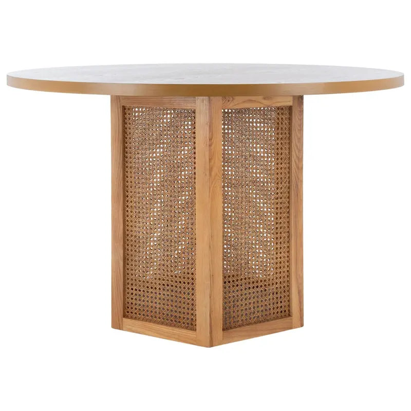SAFAVIEH Mozell Cane Dining Table - 47.3 W x 47.3 L x 28.8 H - 47Wx47Dx29H